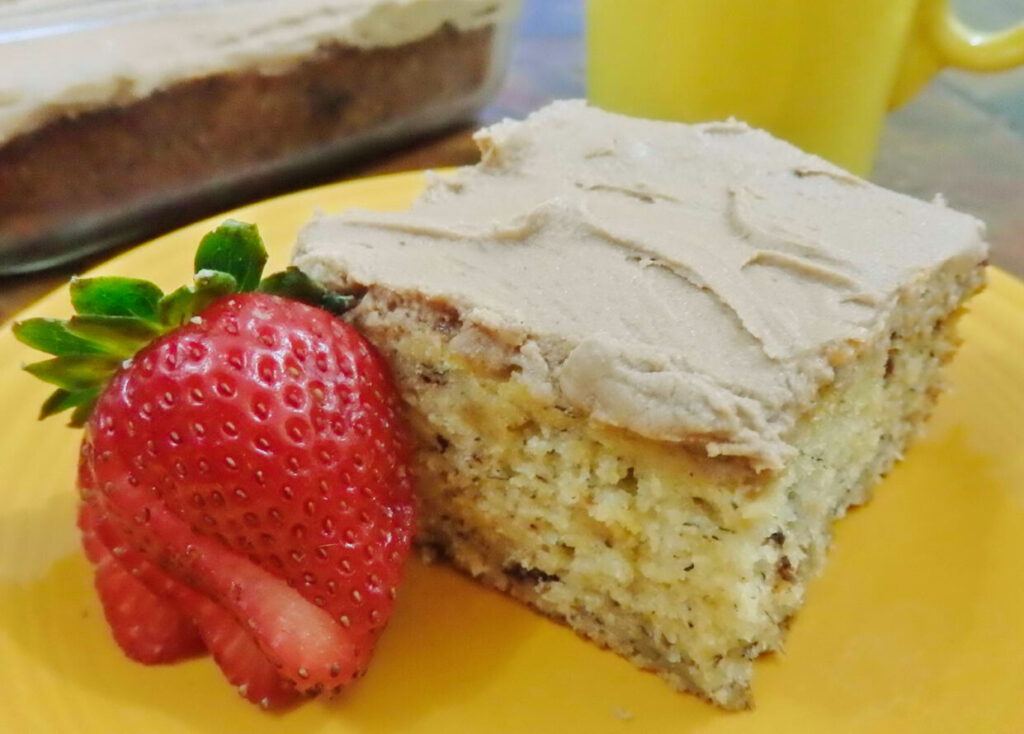 Banana Chocolate Chunk Cake