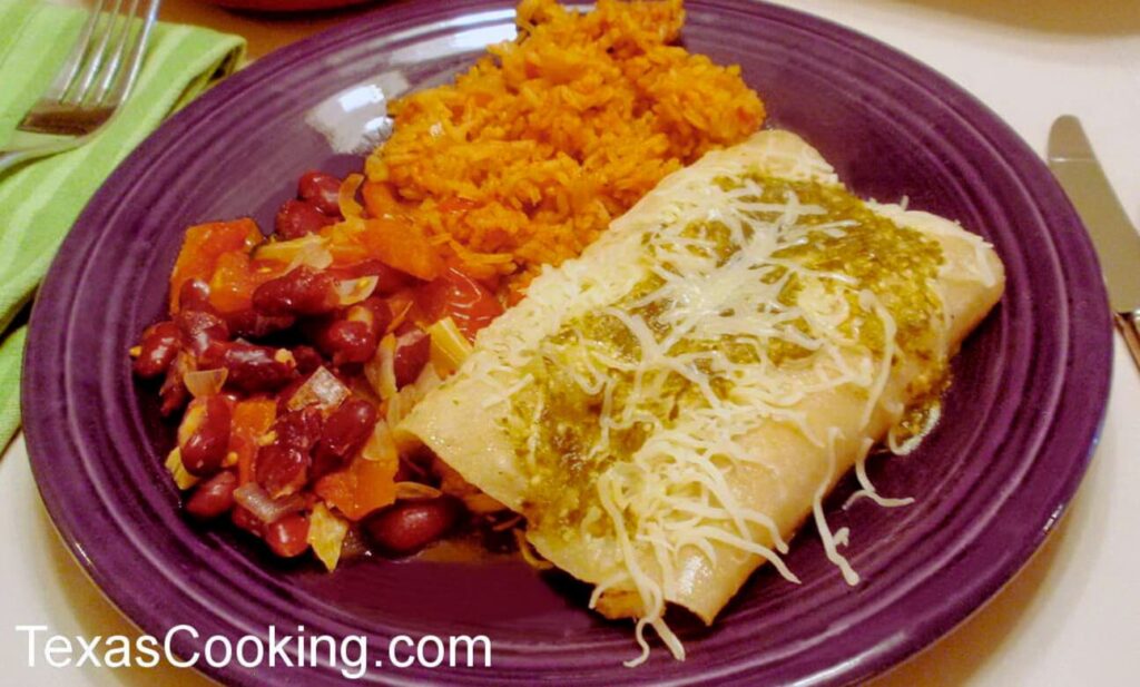 Poblano Chicken Enchiladas