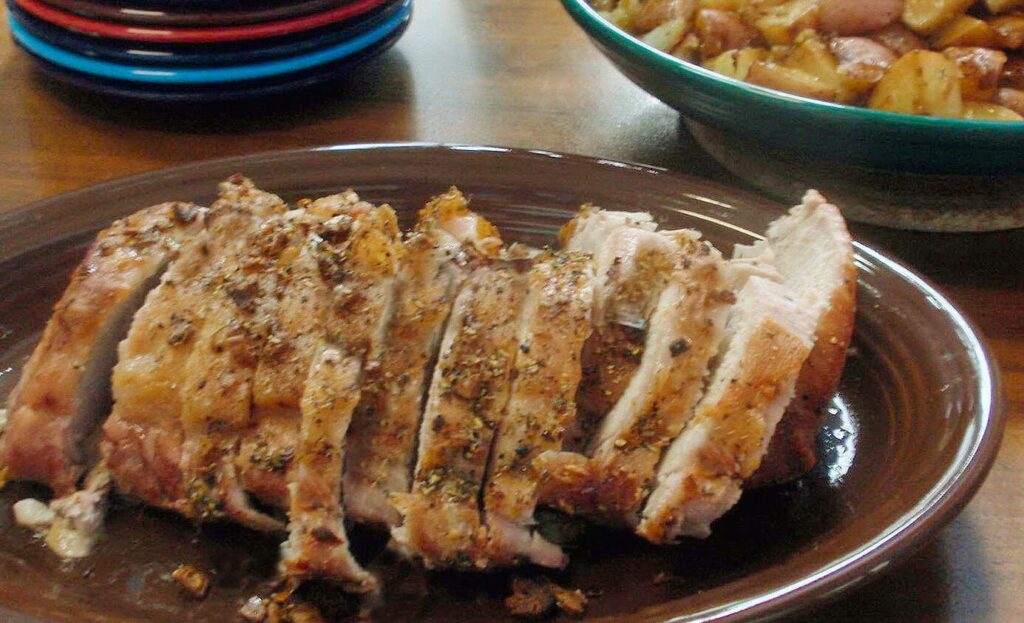 Pork Roast with Garlic and Vegetables