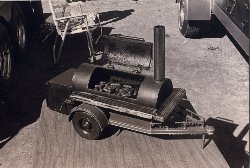 Texas trailer-mounted rig with firebox in the rear 1985