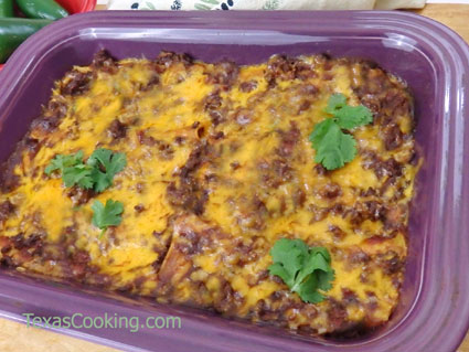 Cheese Enchiladas in Chili Sauce