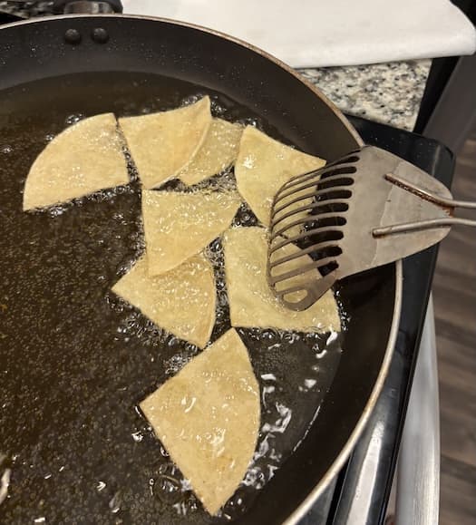 Frying Tortilla Chips