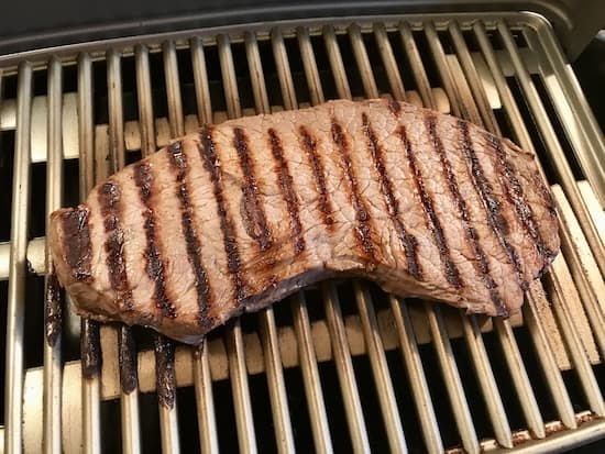Grilling a steak