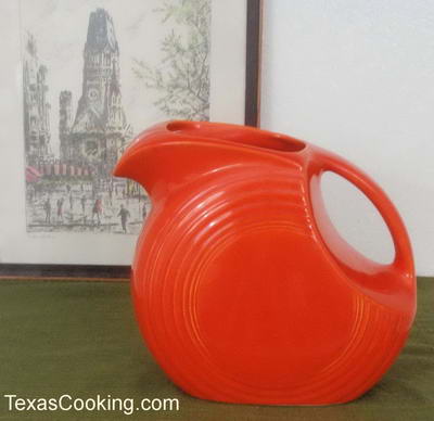 Vintage Red Fiesta Pitcher
